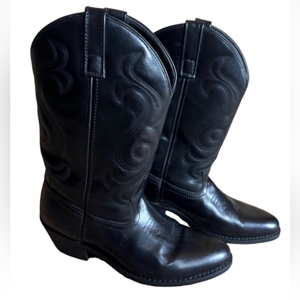 Masterson RB915 black leather western / cowboy boots Size 9.5